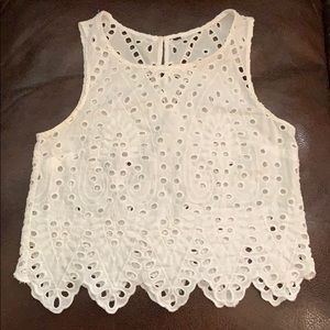 White lace blouse